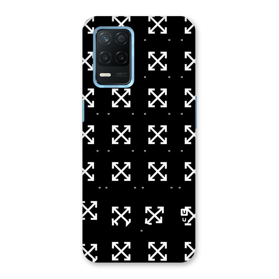 Cross Arrow Black Back Case for Realme Narzo 30 5G