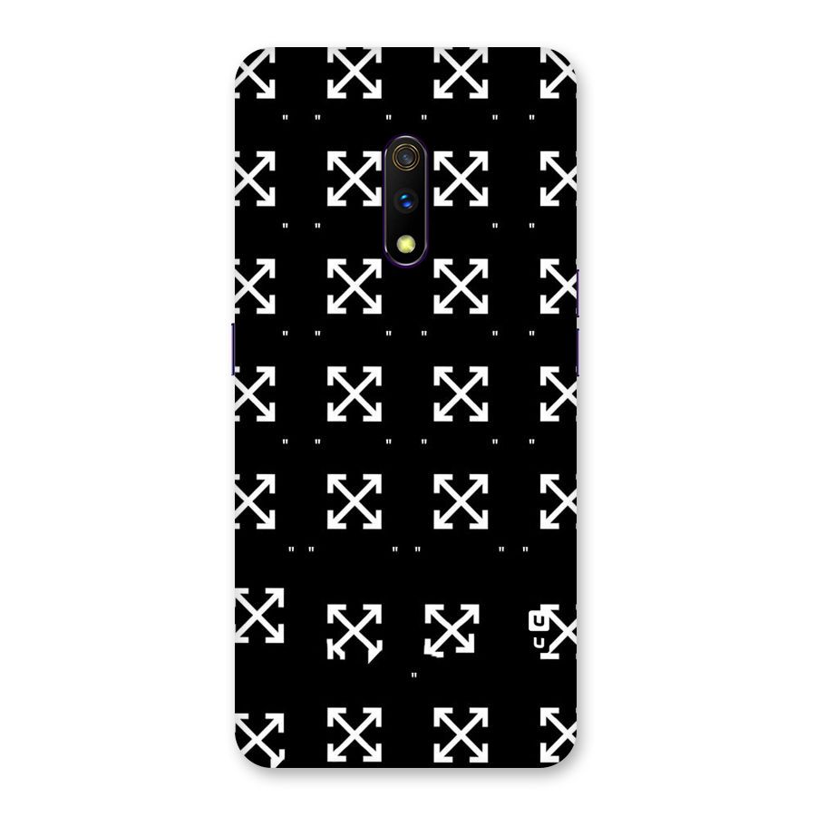 Cross Arrow Black Back Case for Realme X