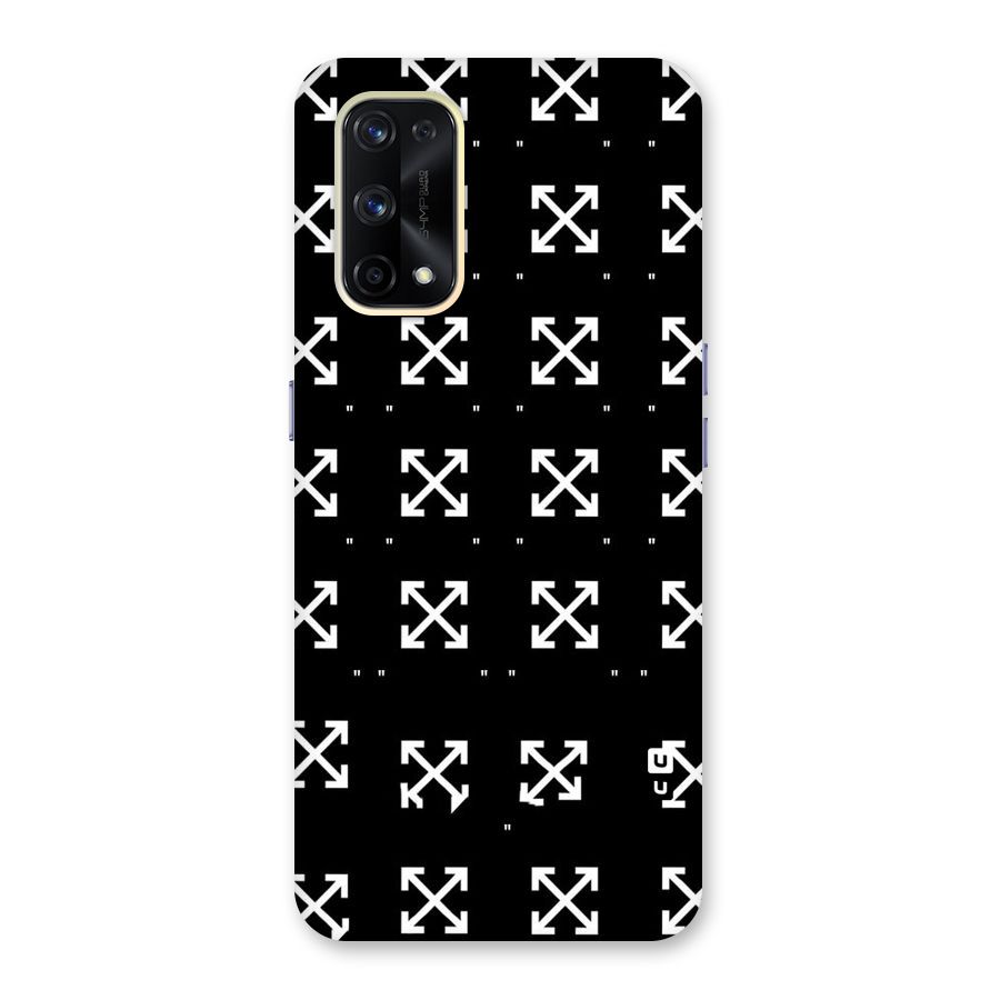 Cross Arrow Black Glass Back Case for Realme X7 Pro
