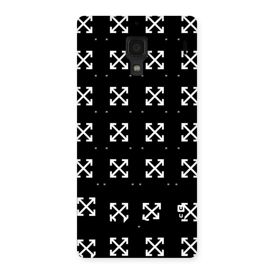 Cross Arrow Black Back Case for Redmi 1S