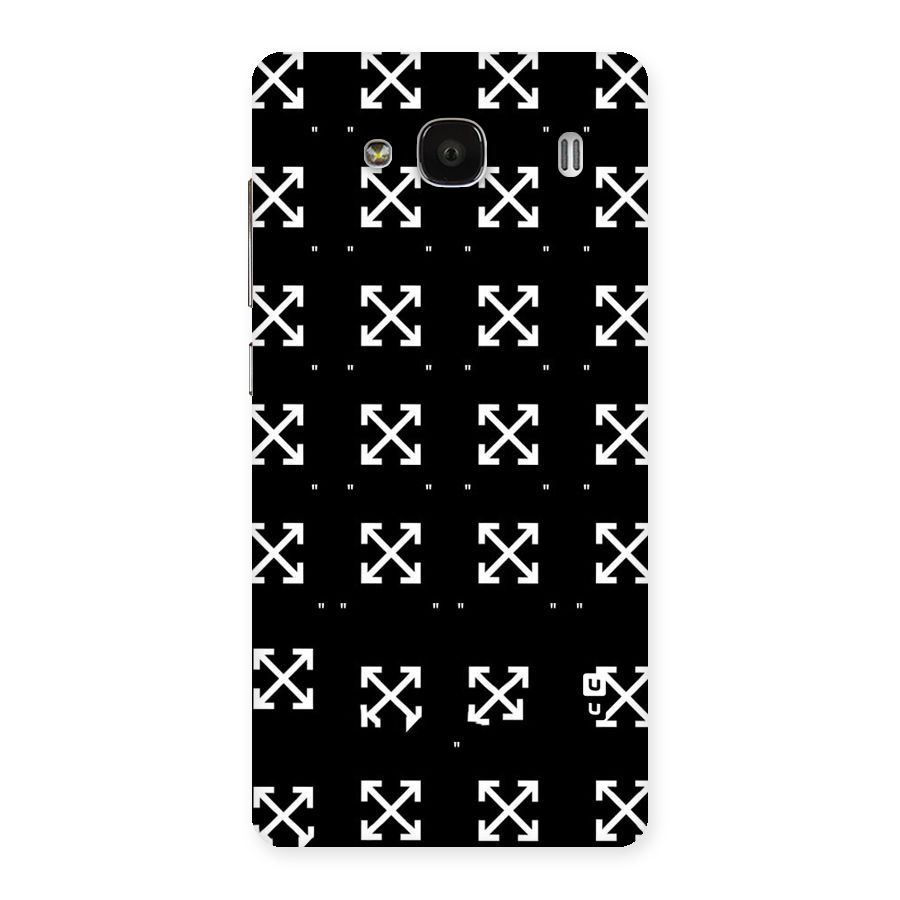 Cross Arrow Black Back Case for Redmi 2s