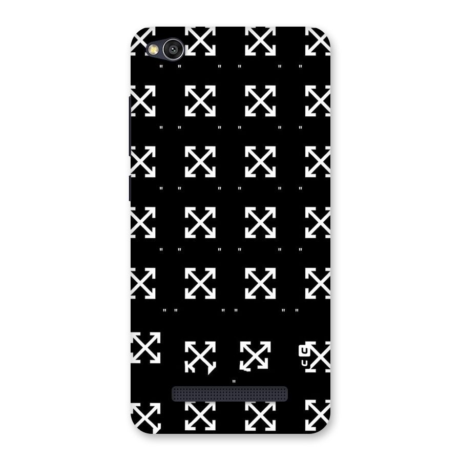 Cross Arrow Black Back Case for Redmi 4A