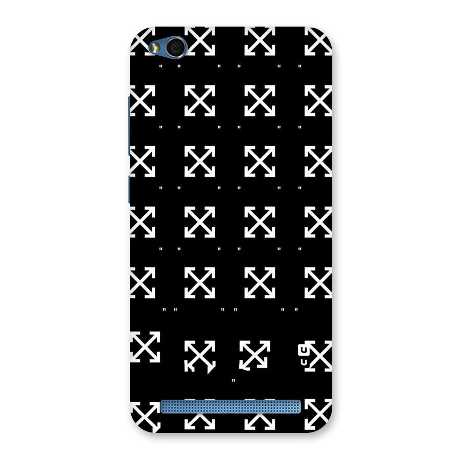 Cross Arrow Black Back Case for Redmi 5A