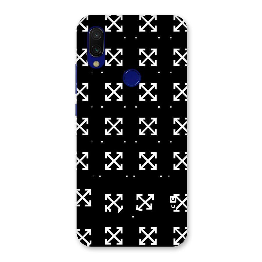 Cross Arrow Black Back Case for Redmi 7