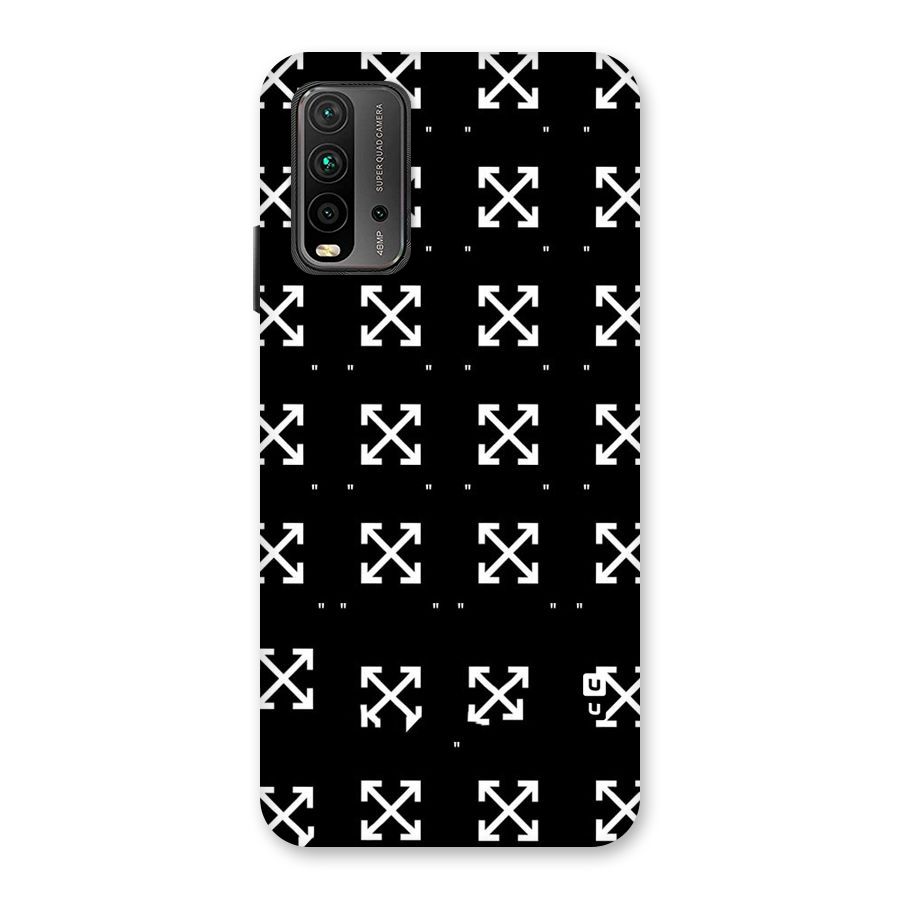 Cross Arrow Black Back Case for Redmi 9 Power