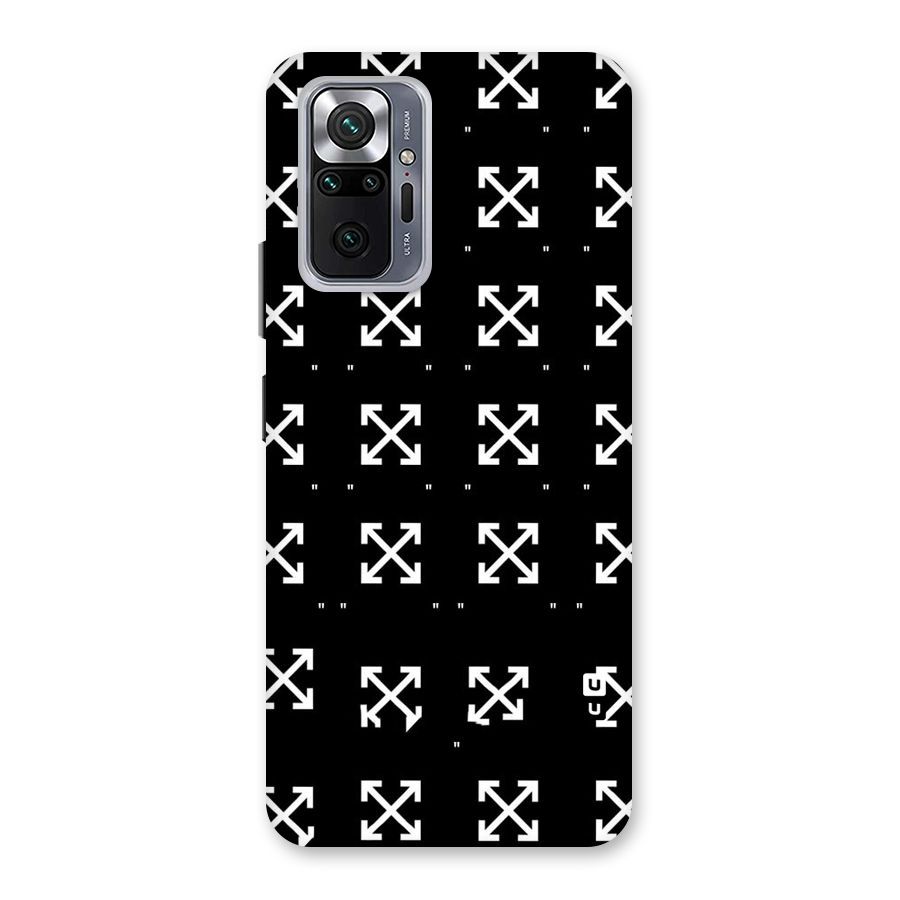 Cross Arrow Black Back Case for Redmi Note 10 Pro Max