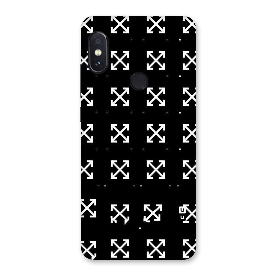 Cross Arrow Black Back Case for Redmi Note 5 Pro