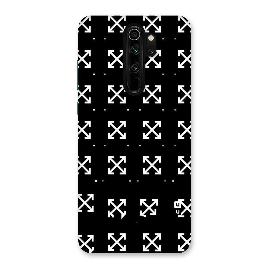 Cross Arrow Black Back Case for Redmi Note 8 Pro