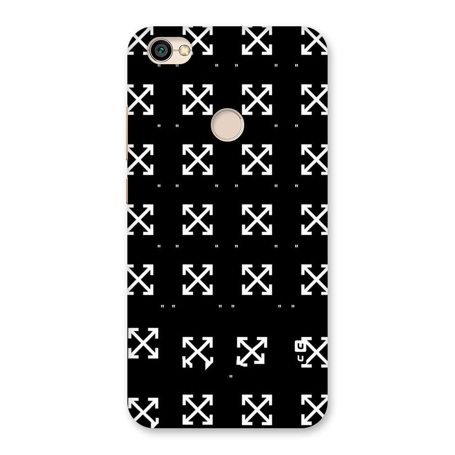 Cross Arrow Black Back Case for Redmi Y1 2017