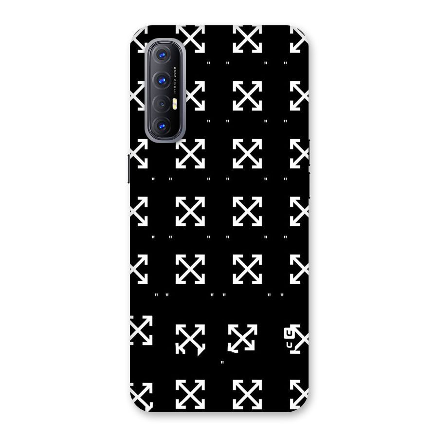Cross Arrow Black Back Case for Reno3 Pro