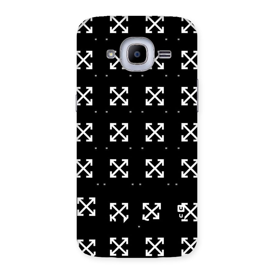 Cross Arrow Black Back Case for Samsung Galaxy J2 2016
