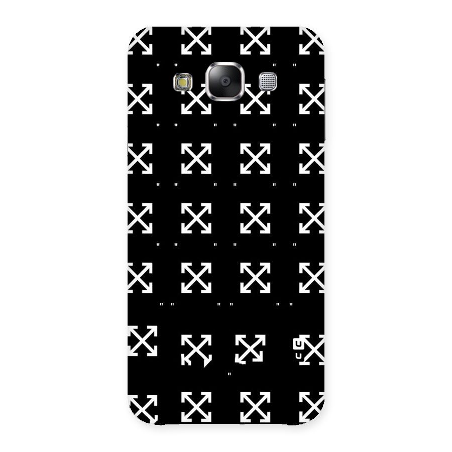 Cross Arrow Black Back Case for Samsung Galaxy E5