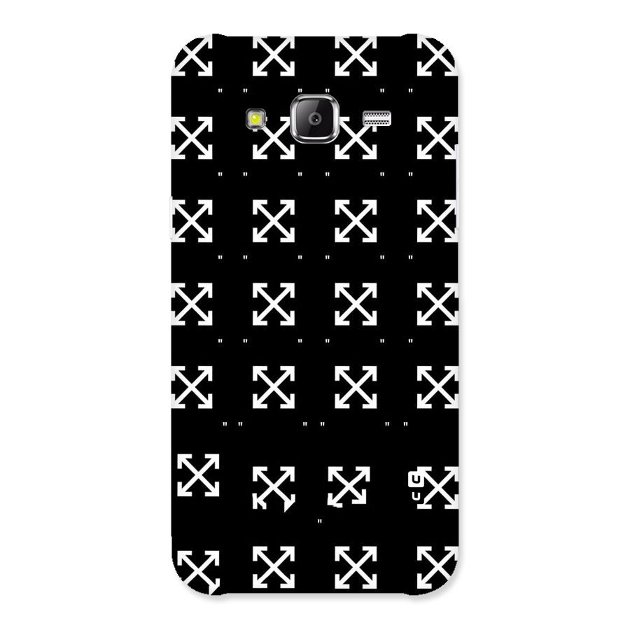 Cross Arrow Black Back Case for Samsung Galaxy J2 Prime