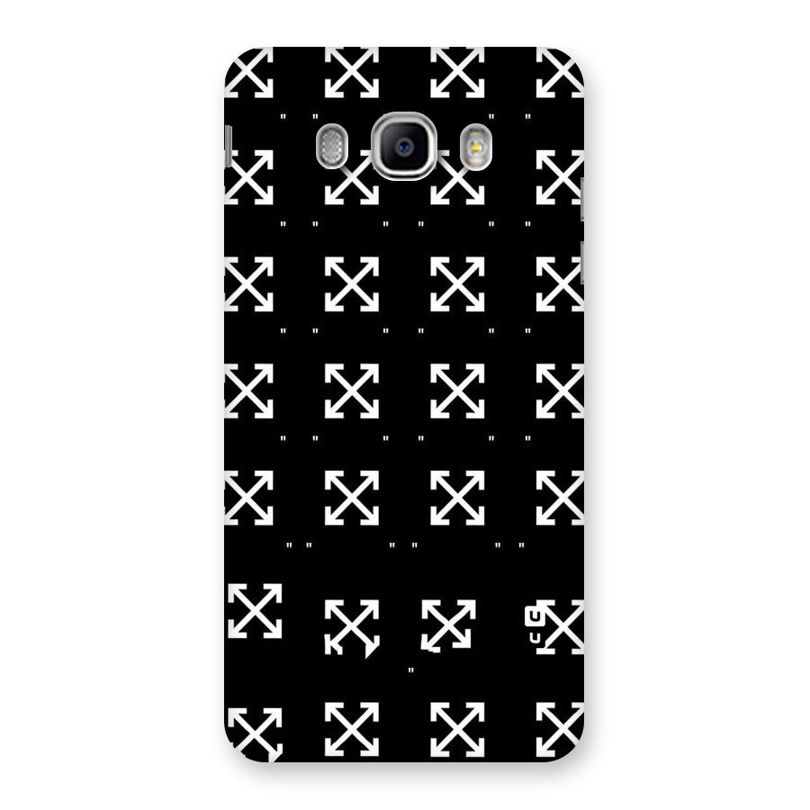 Cross Arrow Black Back Case for Samsung Galaxy J5 2016