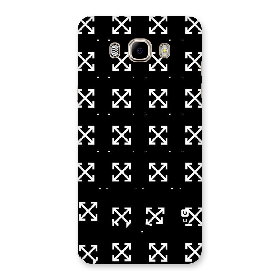 Cross Arrow Black Back Case for Samsung Galaxy J7 2016