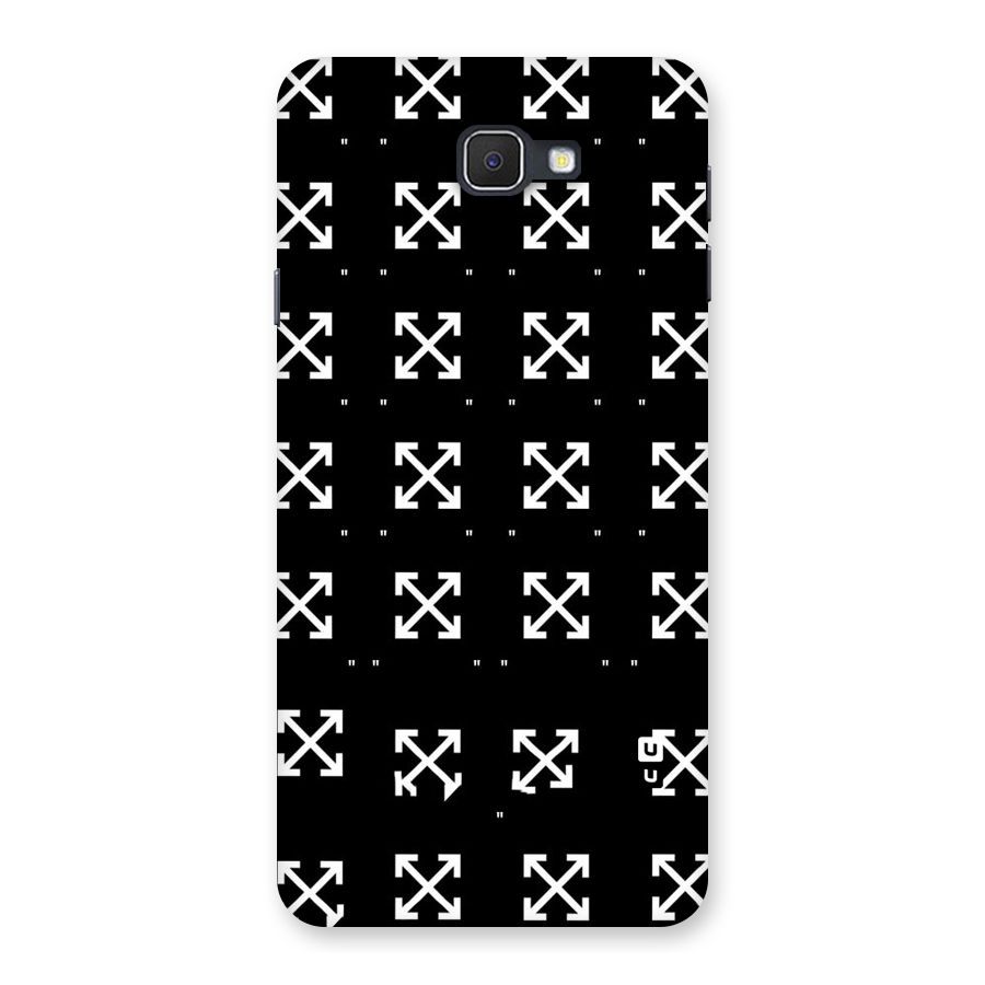 Cross Arrow Black Back Case for Samsung Galaxy J7 Prime