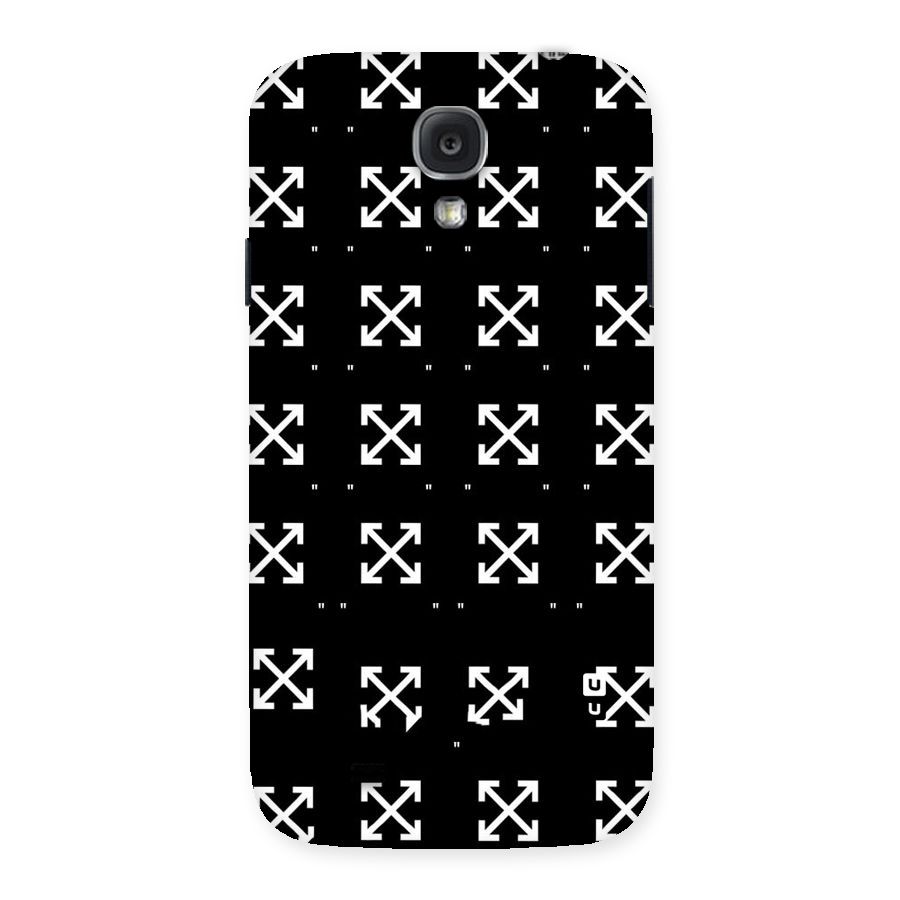 Cross Arrow Black Back Case for Samsung Galaxy S4