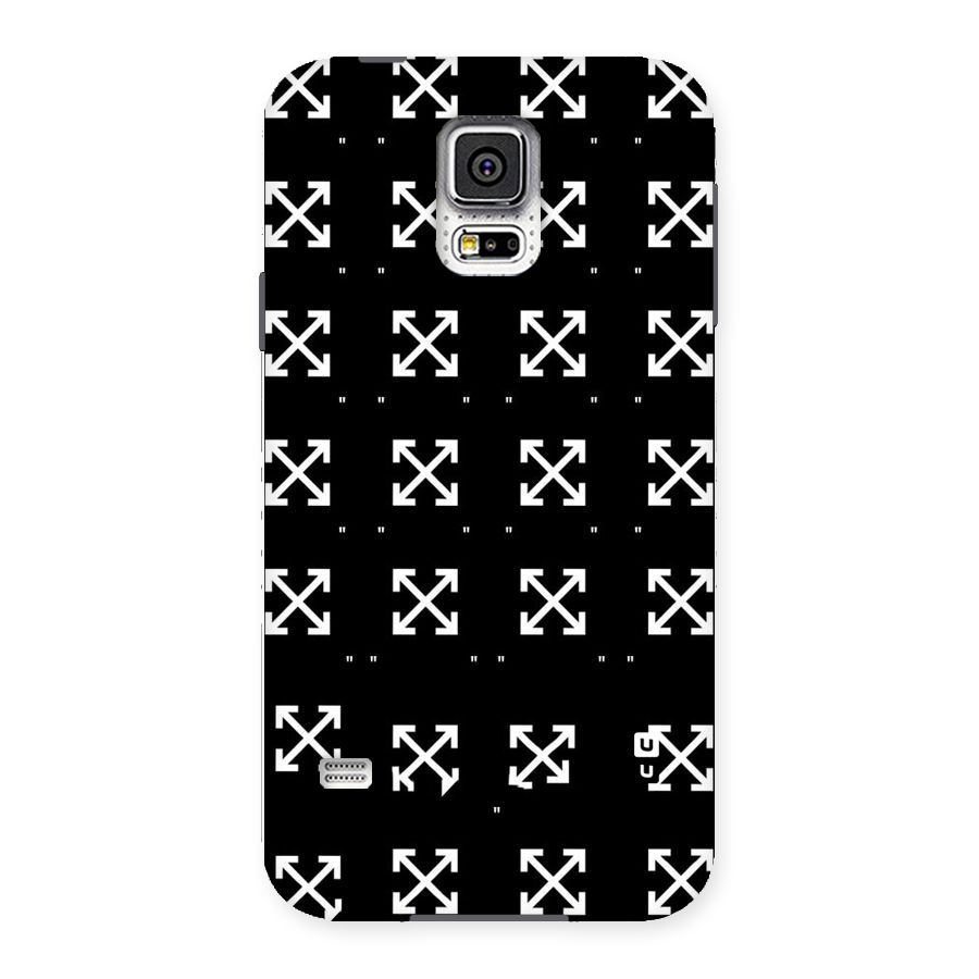 Cross Arrow Black Back Case for Samsung Galaxy S5