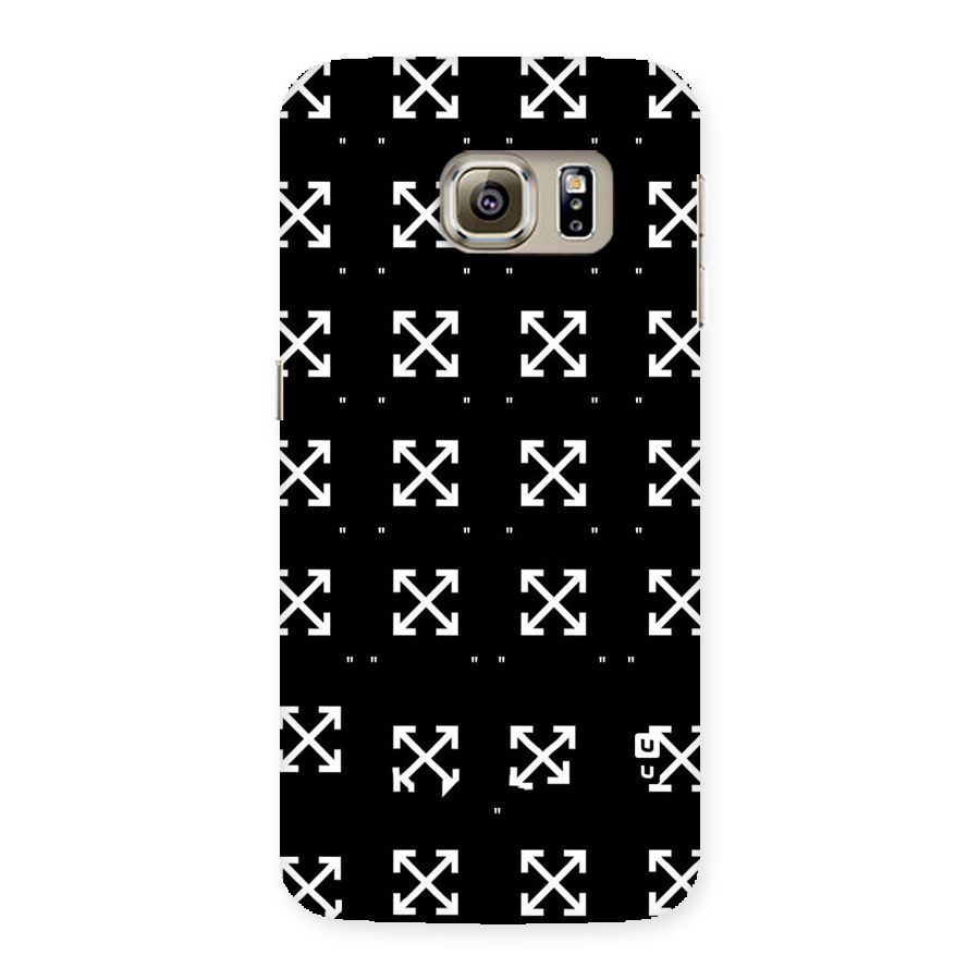 Cross Arrow Black Back Case for Samsung Galaxy S6 Edge