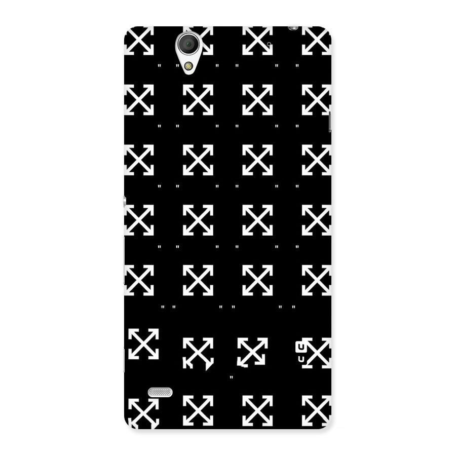 Cross Arrow Black Back Case for Sony Xperia C4