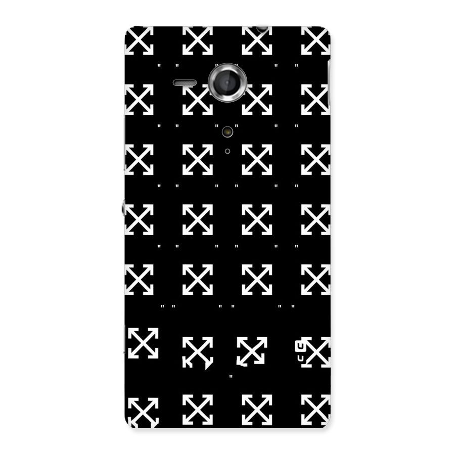 Cross Arrow Black Back Case for Sony Xperia SP