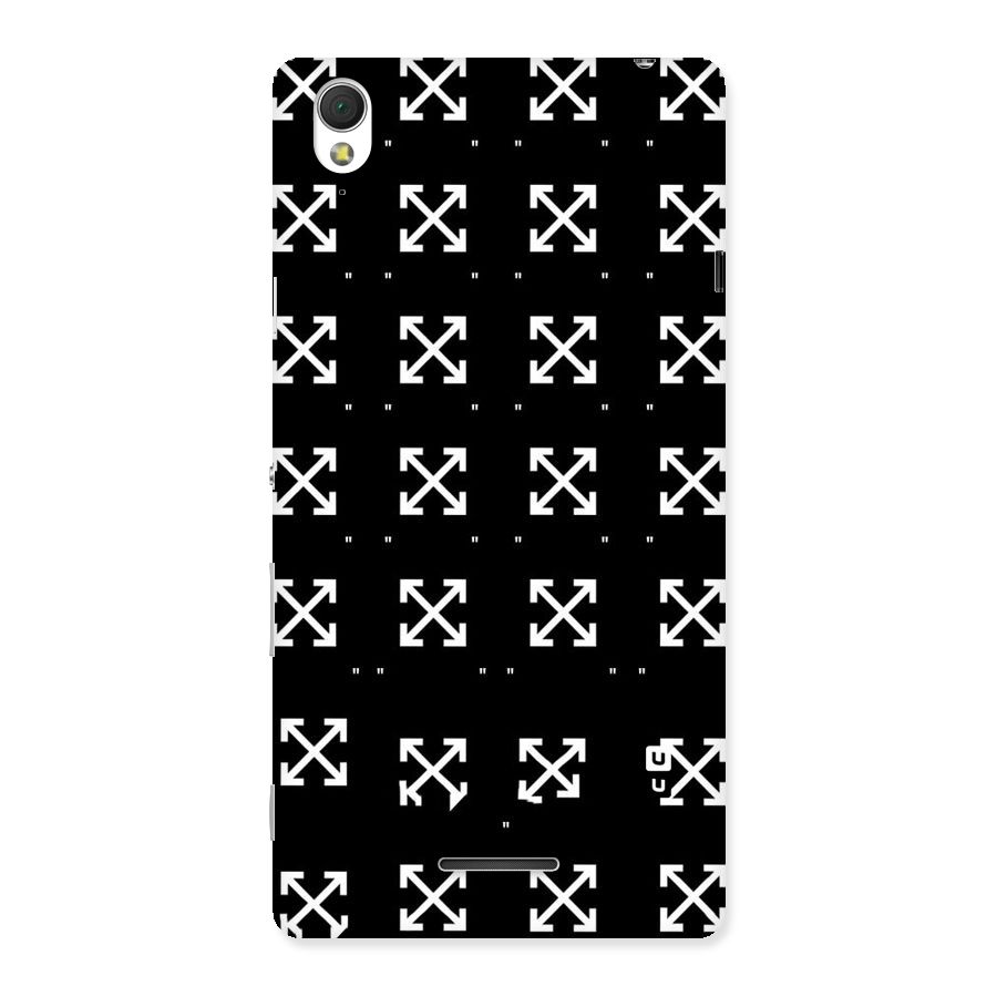 Cross Arrow Black Back Case for Sony Xperia T3