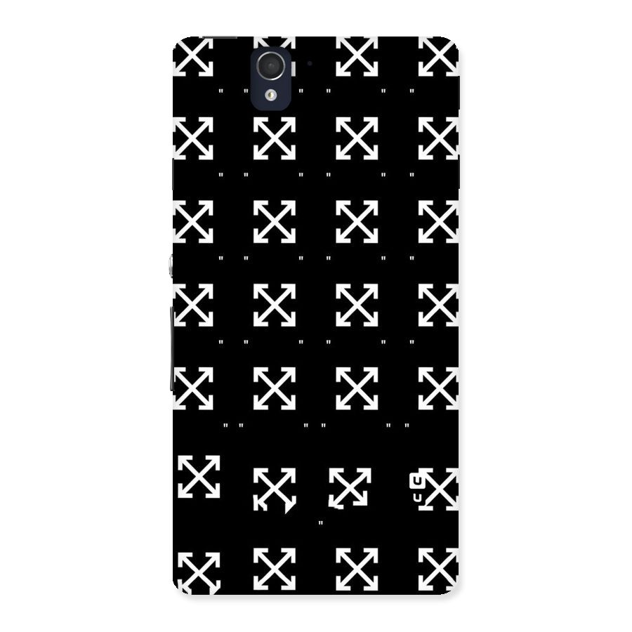 Cross Arrow Black Back Case for Sony Xperia Z