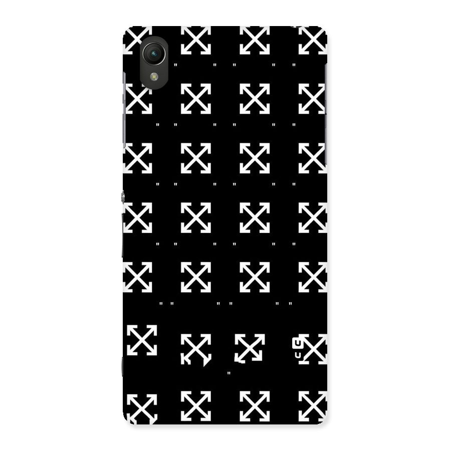 Cross Arrow Black Back Case for Sony Xperia Z2