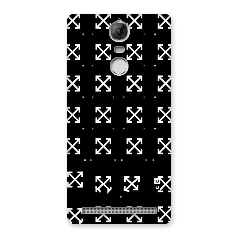 Cross Arrow Black Back Case for Vibe K5 Note