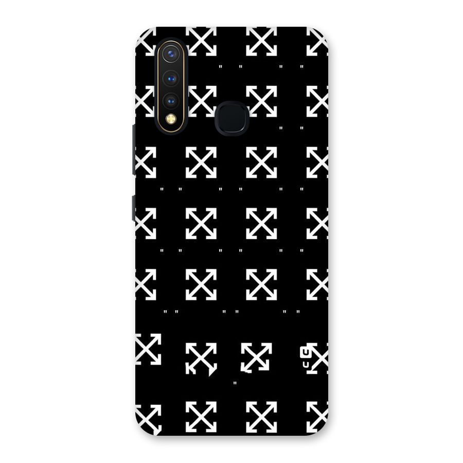 Cross Arrow Black Back Case for Vivo U20