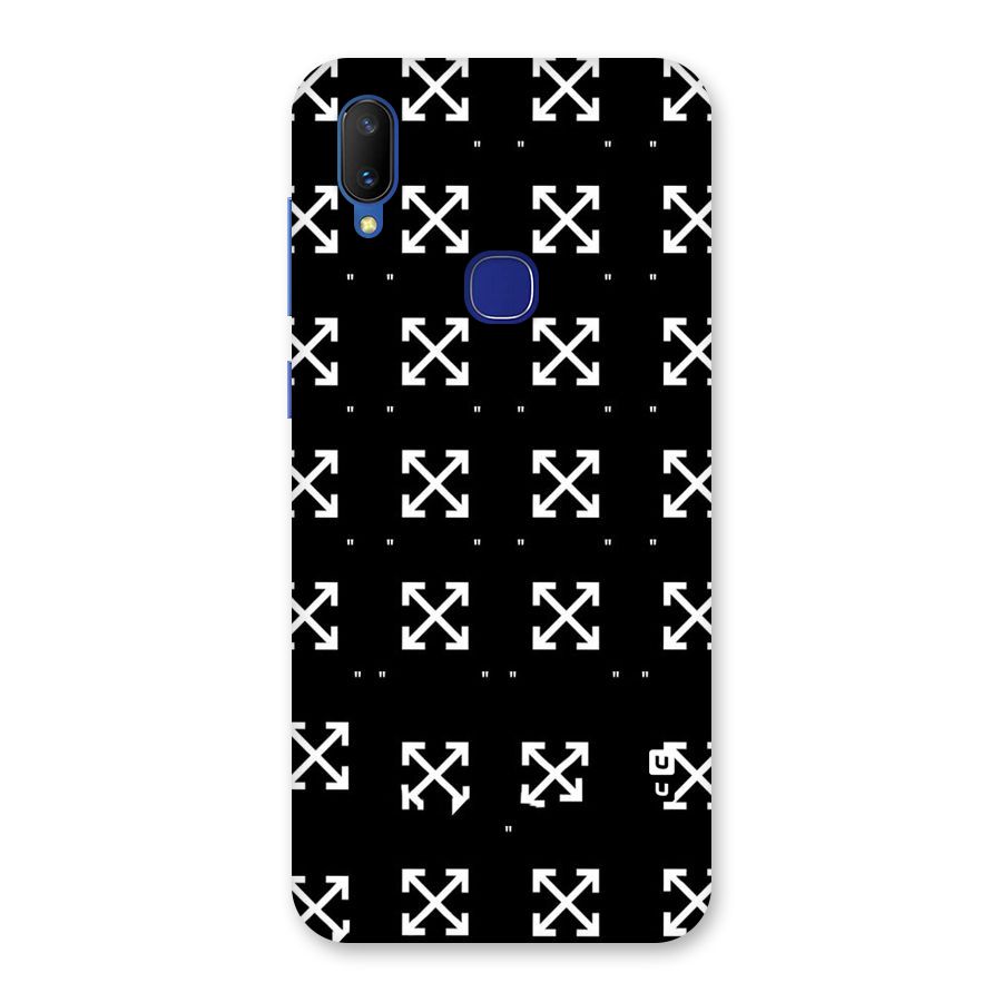Cross Arrow Black Back Case for Vivo V11