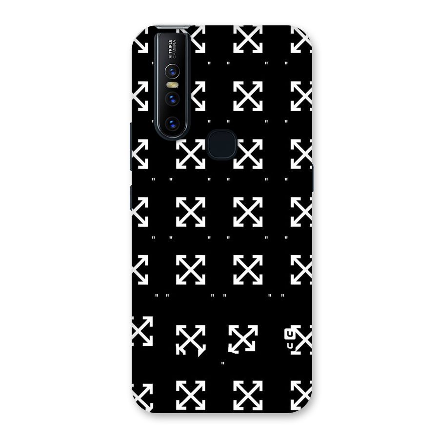 Cross Arrow Black Back Case for Vivo V15