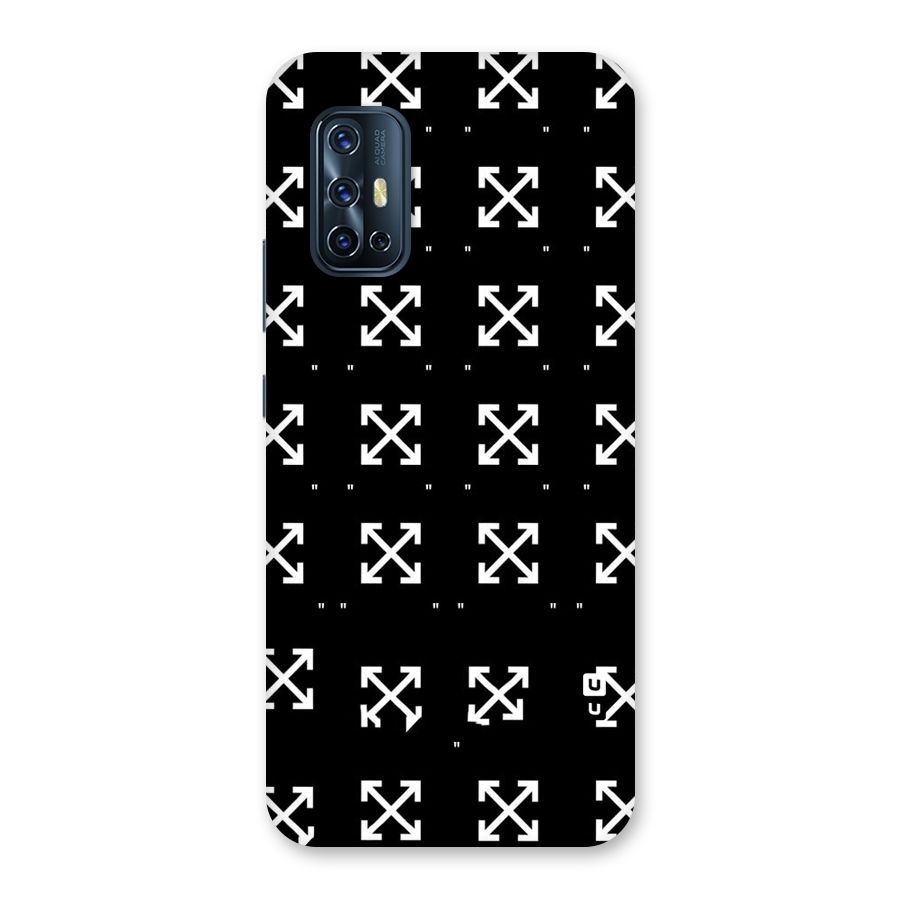Cross Arrow Black Back Case for Vivo V17