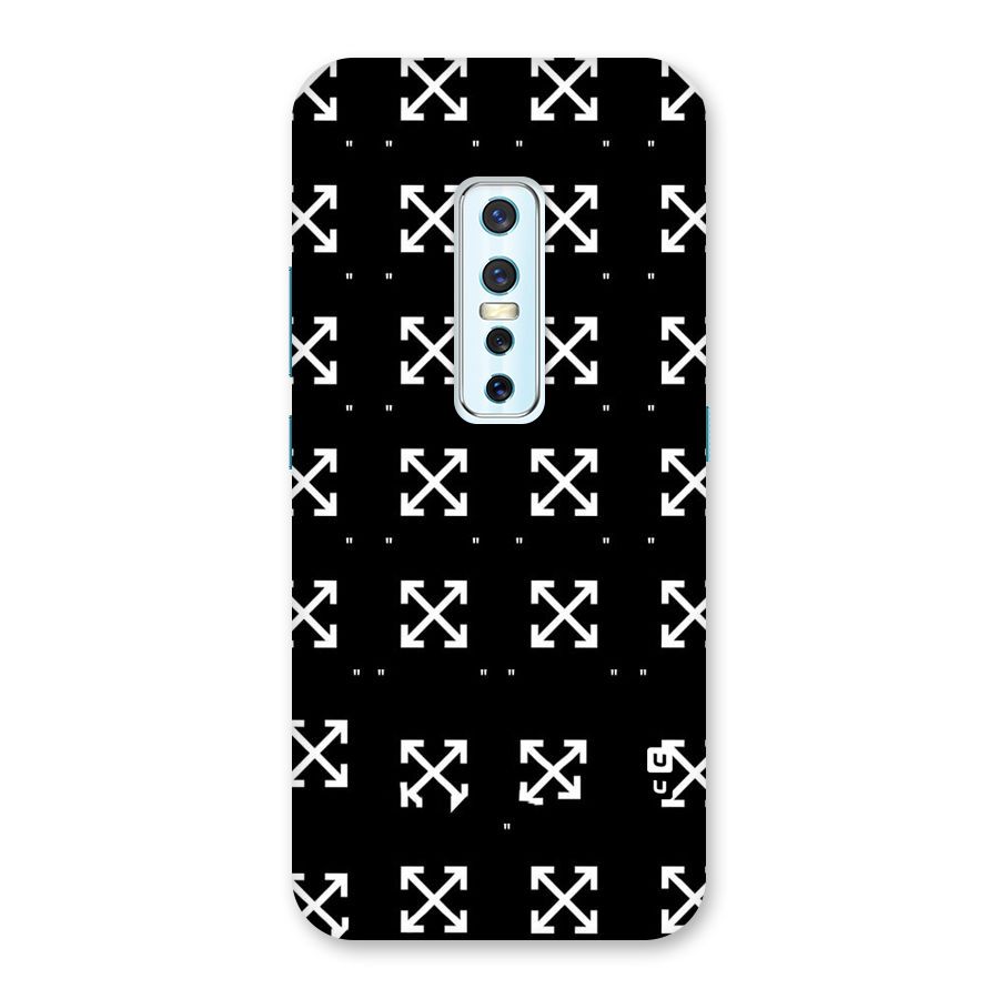Cross Arrow Black Back Case for Vivo V17 Pro
