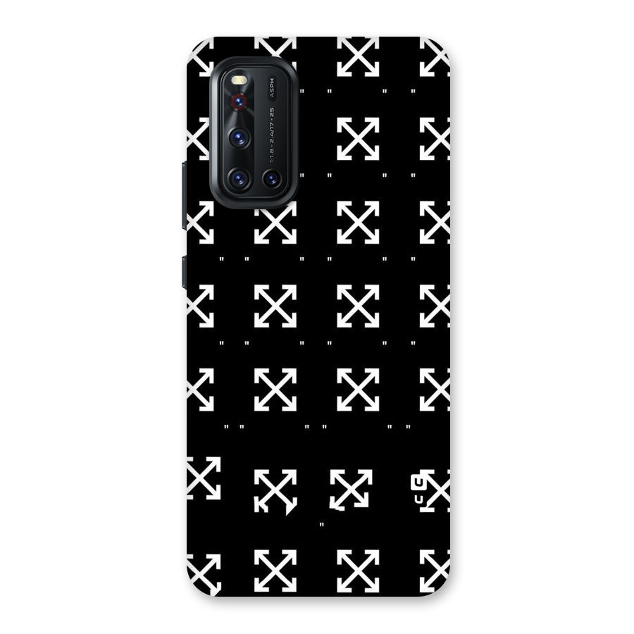 Cross Arrow Black Back Case for Vivo V19