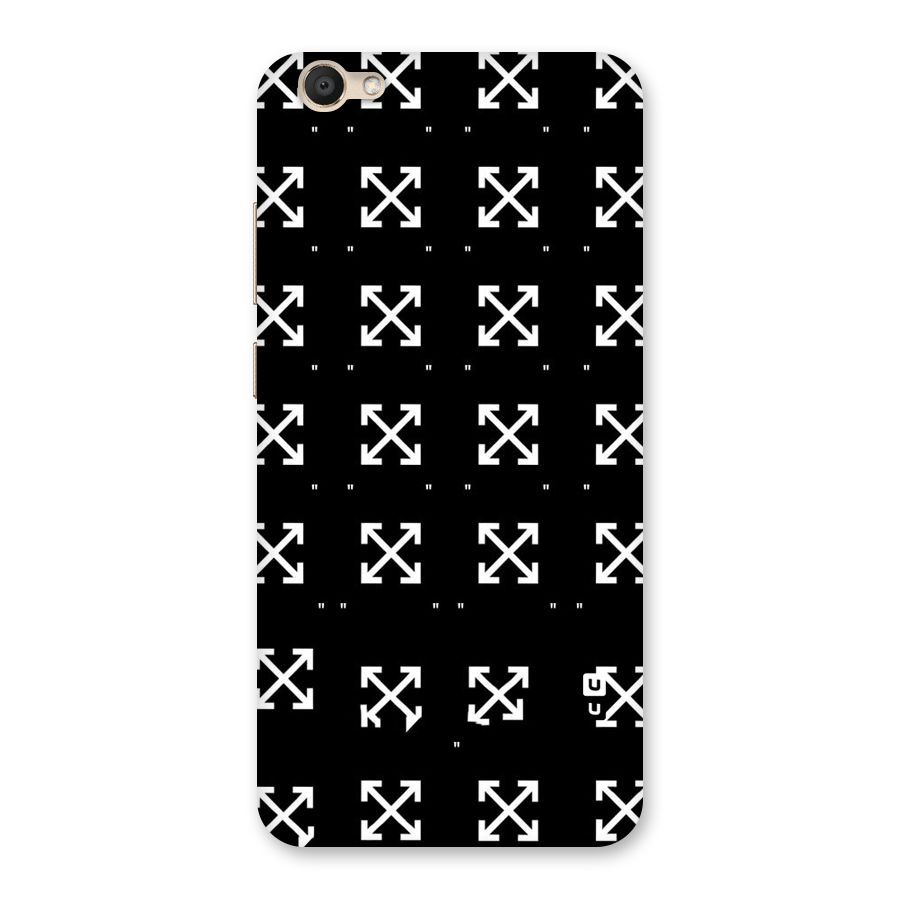 Cross Arrow Black Back Case for Vivo V5