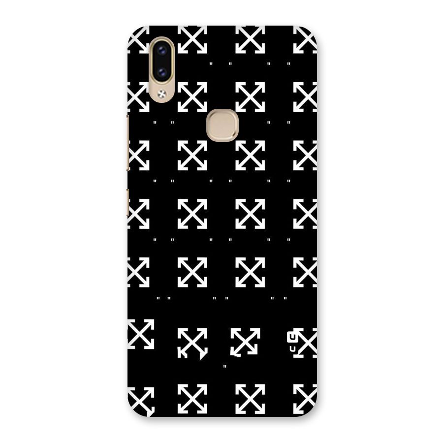 Cross Arrow Black Back Case for Vivo V9 Youth