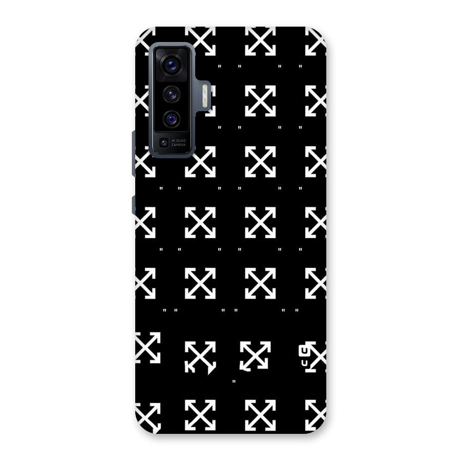 Cross Arrow Black Back Case for Vivo X50