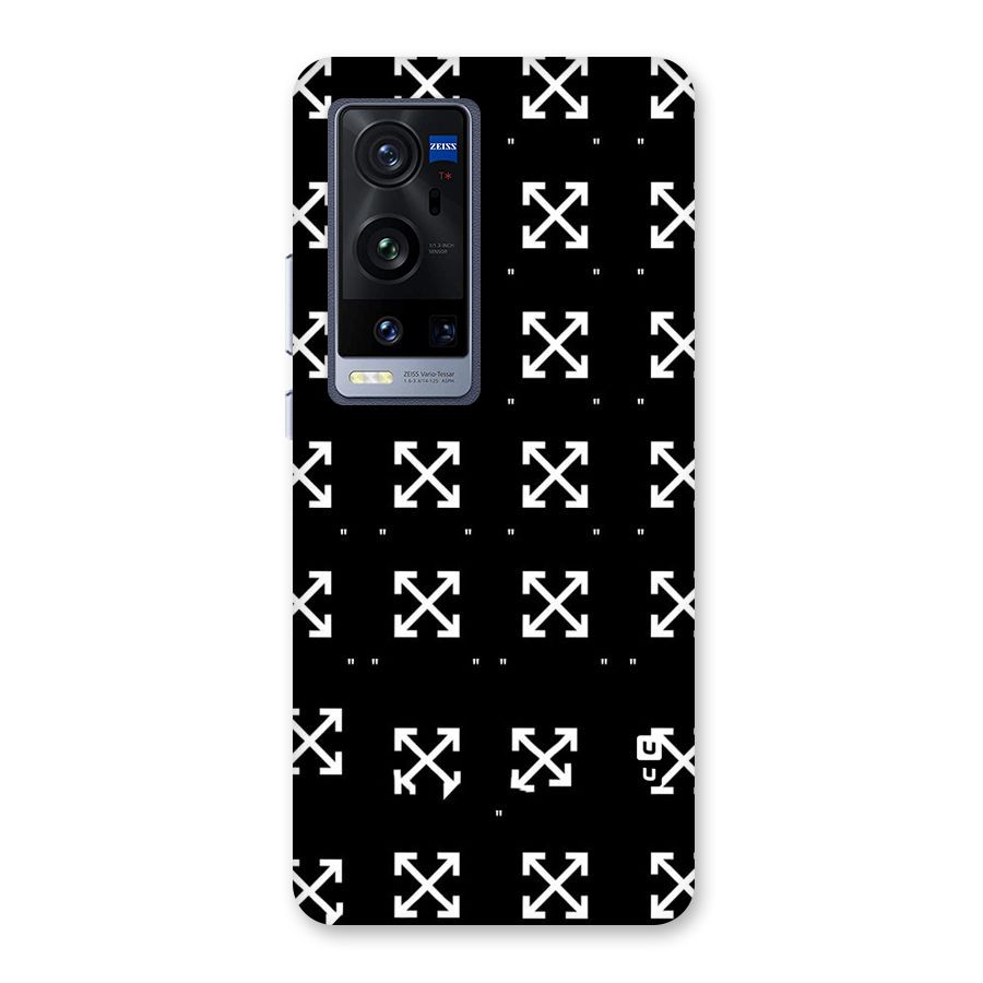Cross Arrow Black Back Case for Vivo X60 Pro Plus