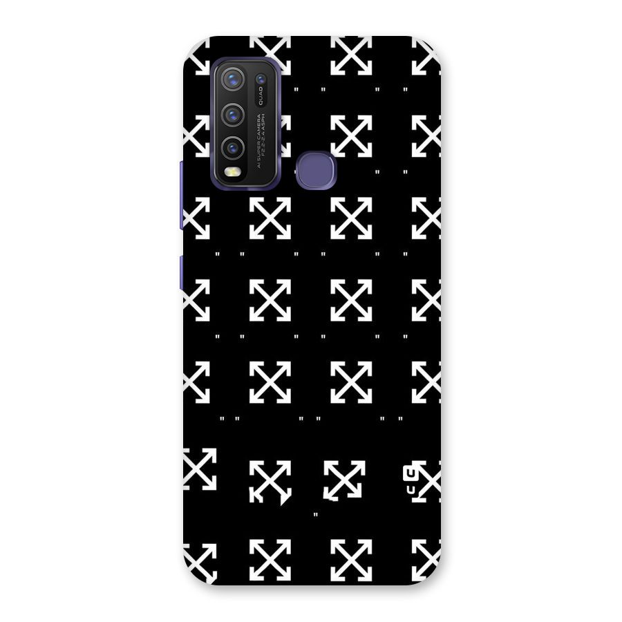 Cross Arrow Black Back Case for Vivo Y50