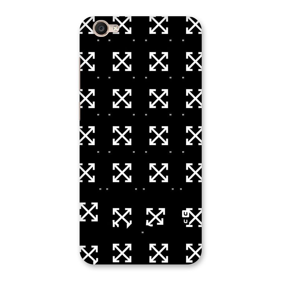 Cross Arrow Black Back Case for Vivo Y55s