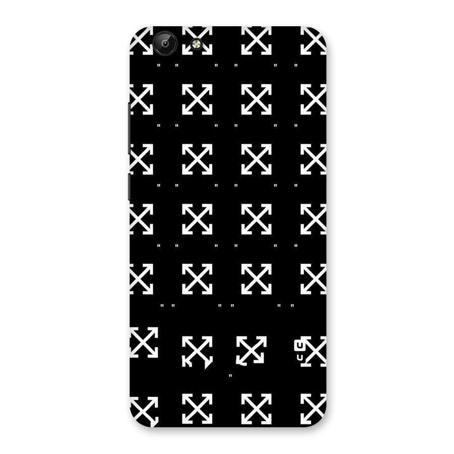 Cross Arrow Black Back Case for Vivo Y69