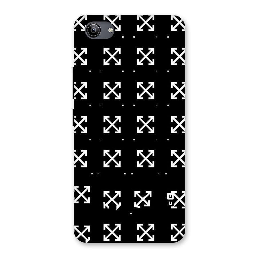 Cross Arrow Black Back Case for Vivo Y81i