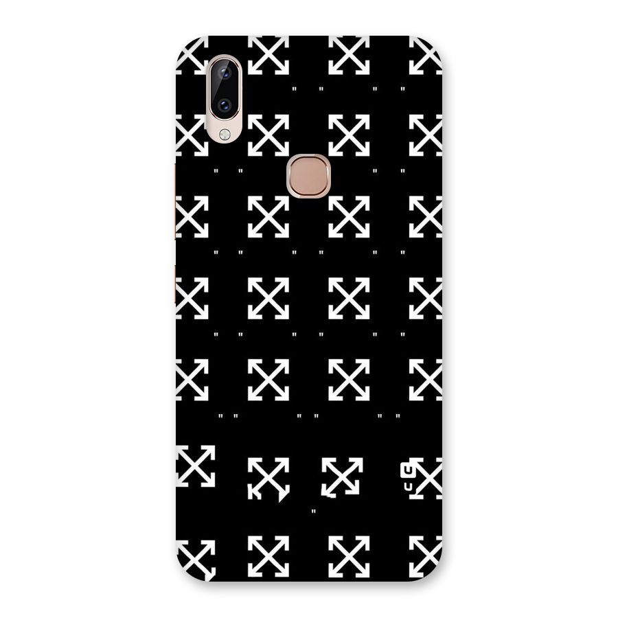 Cross Arrow Black Back Case for Vivo Y83 Pro