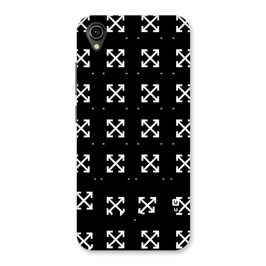 Cross Arrow Black Back Case for Vivo Y90