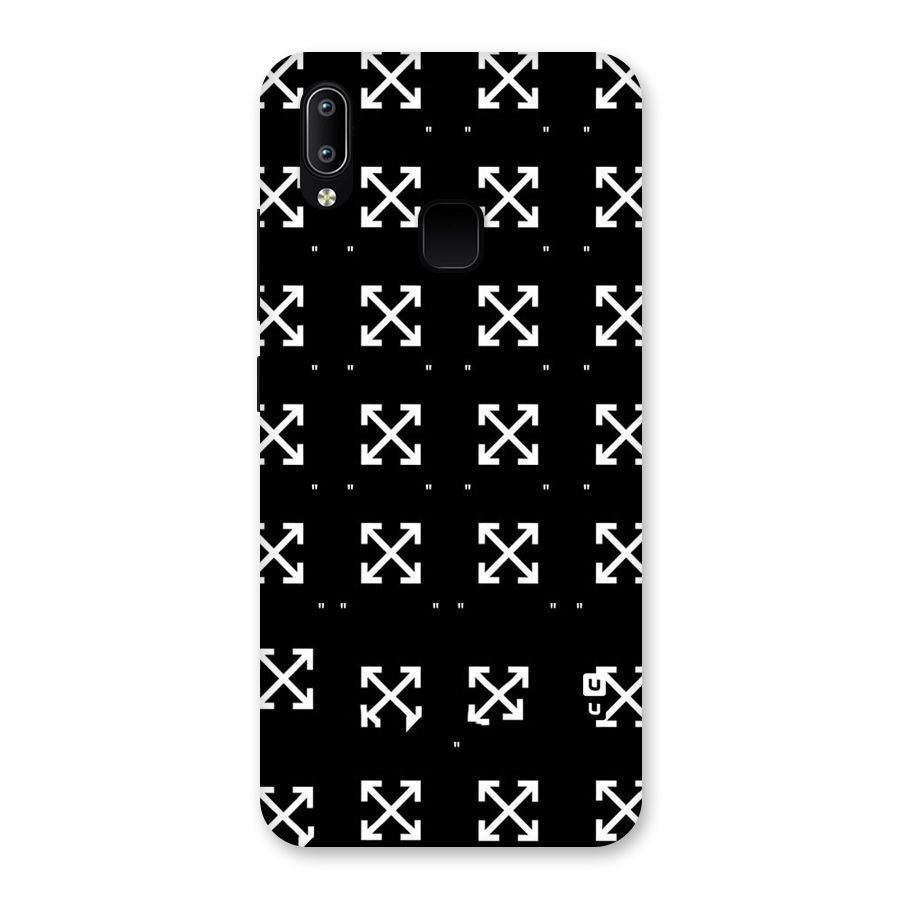 Cross Arrow Black Back Case for Vivo Y93