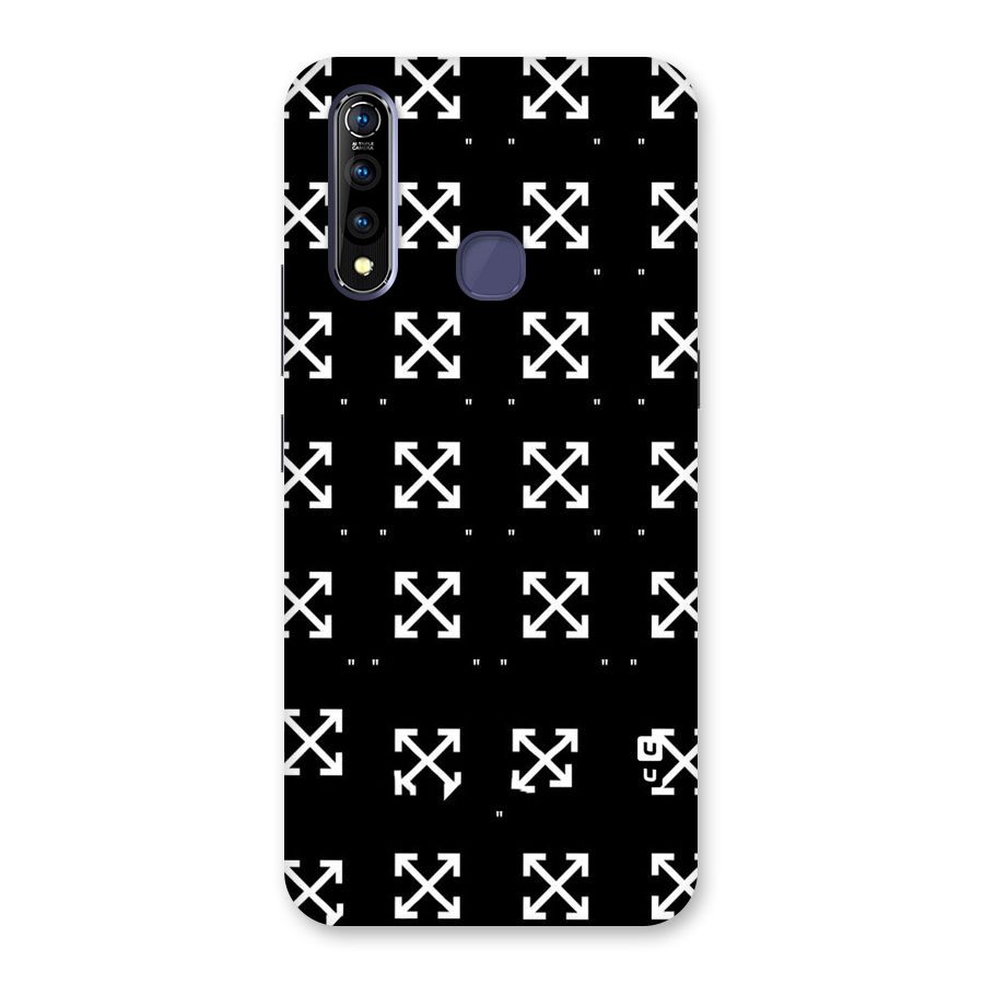 Cross Arrow Black Back Case for Vivo Z1 Pro
