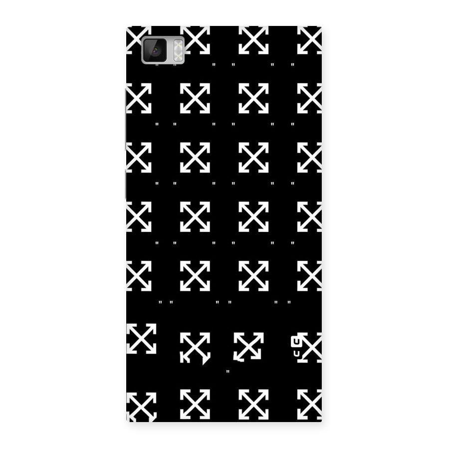 Cross Arrow Black Back Case for Xiaomi Mi3