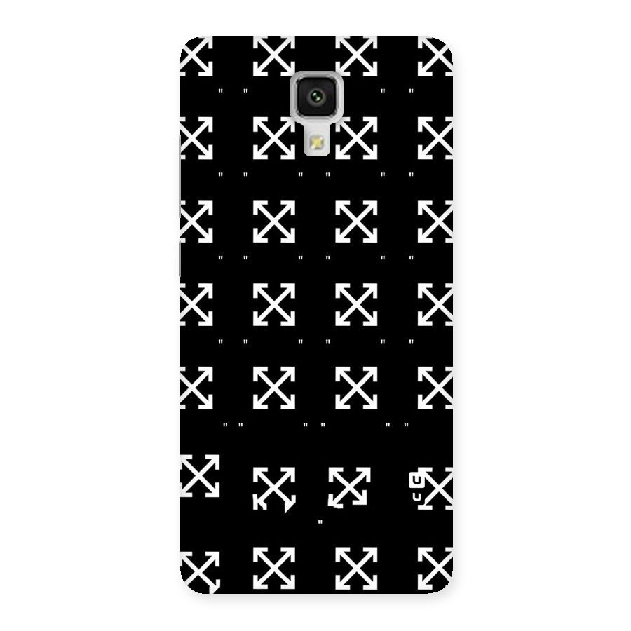 Cross Arrow Black Back Case for Xiaomi Mi 4