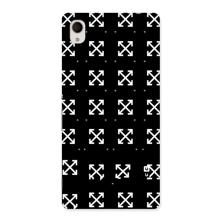 Cross Arrow Black Back Case for Xperia M4 Aqua